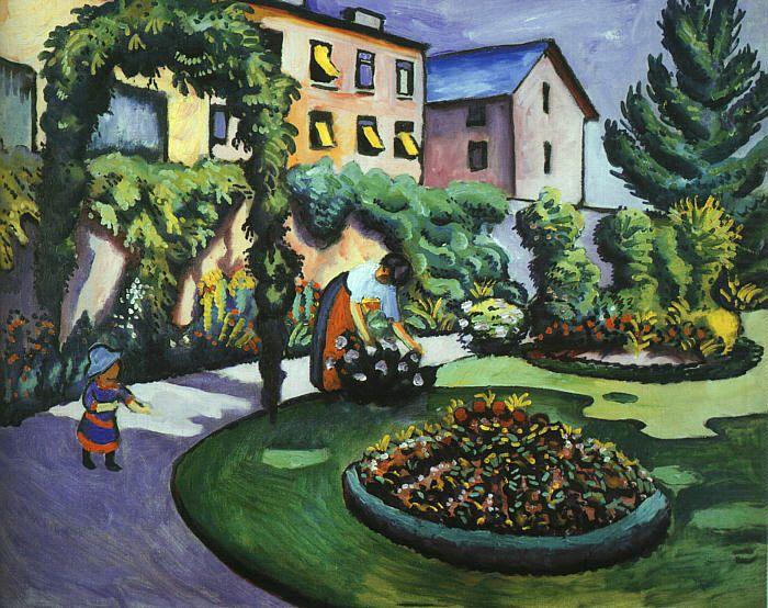 The Mackes' Garden at Bonn, August Macke